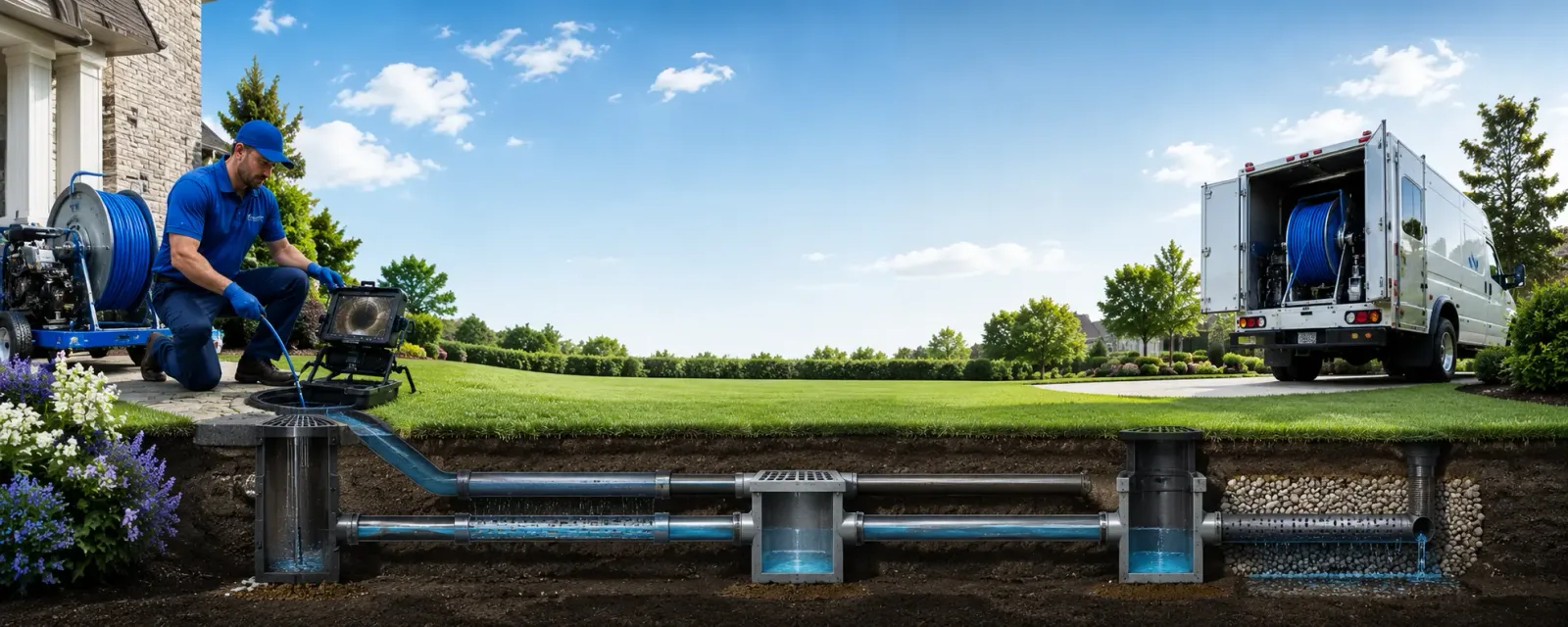 Outdoor drain cleaning information for Westover, PA
